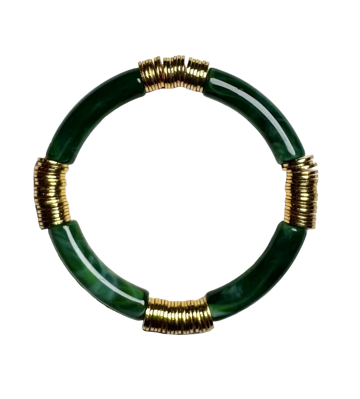 Dark Green Bangle Bracelet