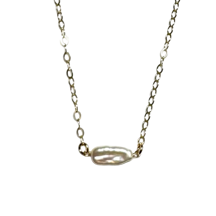 Freshwater Pearl Gold Necklace