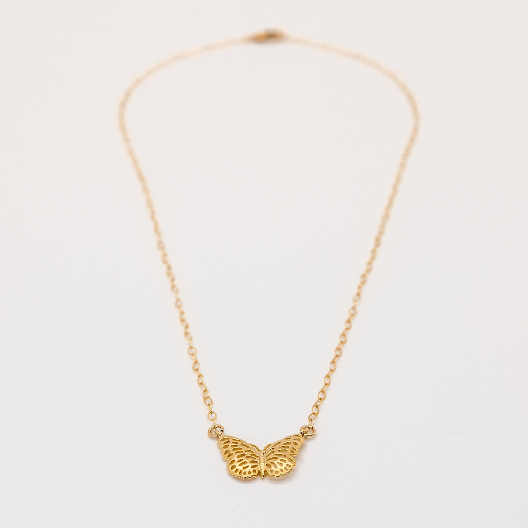 Gold Butterfly Necklace